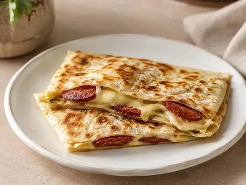 Sucuklu Kaşarlı Gözleme